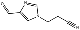 1H-Imidazole-1-propanenitrile, 4-formyl- (9CI) 구조식 이미지