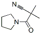 Pyrrolidine, 1-(2-cyano-2-methyl-1-oxopropyl)- (9CI) 구조식 이미지