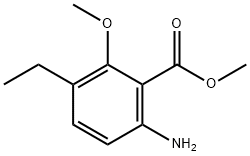 Benzoic acid, 6-amino-3-ethyl-2-methoxy-, methyl ester (9CI) Structure