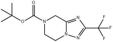 TERT-BUTYL 2-(TRIFLUOROMETHYL)-5,6-DIHYDRO-[1,2,4]TRIAZOLO[1,5-A]PYRAZINE-7(8H)-CARBOXYLATE Structure