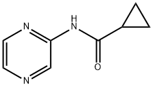 Cyclopropanecarboxamide, N-pyrazinyl- (9CI) 구조식 이미지
