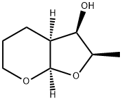 4H-Furo[2,3-b]pyran-3-ol, hexahydro-2-methyl-, (2R,3R,3aS,7aR)- (9CI) 구조식 이미지