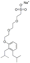 sodium 2-[2-[2-[bis(2-methylpropyl)phenoxy]ethoxy]ethoxy]ethanesulphonate 구조식 이미지
