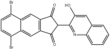 5,8-dibromo-2-(3-hydroxyquinolin-2-yl)-1H-benz[f]indene-1,3(2H)-dione Structure