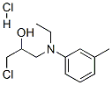 1-chloro-3-(N-ethyl-m-toluidino)propan-2-ol hydrochloride 구조식 이미지