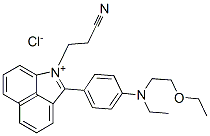 1-(2-cyanoethyl)-2-[4-[(2-ethoxyethyl)ethylamino]phenyl]benz[cd]indolium chloride Structure