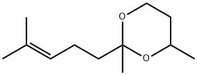 2,4-dimethyl-2-(4-methyl-3-pentenyl)-1,3-dioxane 구조식 이미지