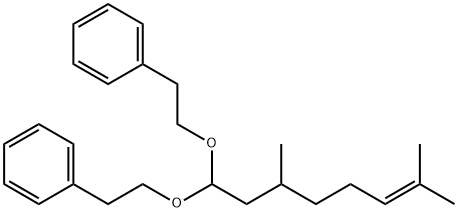 1,1'-[(3,7-dimethyl-6-octenylidene)bis(oxyethylene)]bisbenzene 구조식 이미지