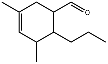 3,5-Dimethyl-6-propyl-3-cyclohexene-1-carbaldehyde Structure