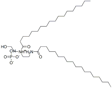 (2-hydroxyethyl)(stearoyl)[2-[(stearoyl)ammonio]ethyl]ammonium hydrogen phosphate 구조식 이미지