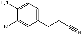 Benzenepropanenitrile,  4-amino-3-hydroxy- 구조식 이미지