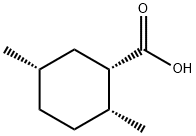 Cyclohexanecarboxylic acid, 2,5-dimethyl-, (1S,2R,5S)- (9CI) Structure