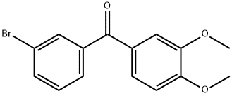 3-BROMO-3',4'-DIMETHOXYBENZOPHENONE Structure