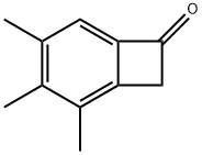 Bicyclo[4.2.0]octa-1,3,5-trien-7-one, 2,3,4-trimethyl- (9CI) 구조식 이미지