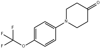 1-(4-(trifluoromethoxy)phenyl)piperidin-4-one Structure