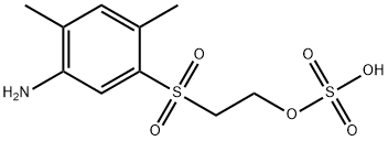 2-[(5-아미노-2,4-디메틸페닐)술포닐]에틸황산수소염 구조식 이미지