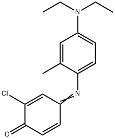 2-chloro-4-[[4-(diethylamino)-2-methylphenyl]imino]cyclohexa-2,5-dien-1-one 구조식 이미지