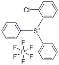 (chlorophenyl)diphenylsulphonium hexafluorophosphate(1-) 구조식 이미지