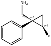 Cyclopropanemethanamine, 2-fluoro-1-phenyl-, (1R,2R)-rel- (9CI) 구조식 이미지