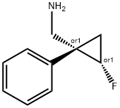 Cyclopropanemethanamine, 2-fluoro-1-phenyl-, (1R,2S)-rel- (9CI) Structure