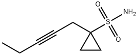 Cyclopropanesulfonamide, 1-(2-pentynyl)- (9CI) Structure