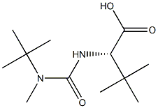 (S)-2-(3-TERT-BUTYL-3-METHYLUREIDO)-3,3-DIMETHYLBUTANOIC ACID 구조식 이미지