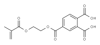 4-methacryloxyethyltrimellitic acid 구조식 이미지