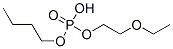 Phosphoric acid, butyl 2-ethoxyethyl ester Structure