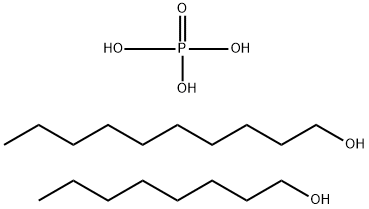 Phosphoric acid, decyl octyl ester 구조식 이미지