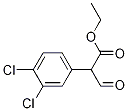 Benzeneacetic acid, 3,4-dichloro-.alpha.-forMyl-, ethyl ester Structure