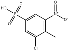 2-chloro-6-nitrotoluene-4-sulphonic acid  Structure