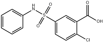 2-클로로-5-[(페닐아미노)술포닐]벤조산 구조식 이미지