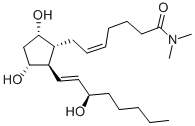 N,N-DIMETHYL-9ALPHA, 11ALPHA, 15S-TRIHYDROXY-PROSTA-5Z, 13E-DIEN-1-AMIDE 구조식 이미지