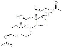 3β,11β,17,21-tetrahydroxy-5β-pregnan-20-one 3,21-Diacetate 구조식 이미지