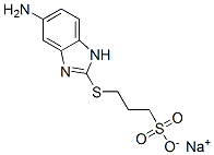 sodium 3-[(5-amino-1H-benzimidazol-2-yl)thio]propanesulphonate Structure