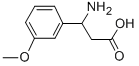 3-AMINO-3-(3-METHOXY-PHENYL)-PROPIONIC ACID Structure