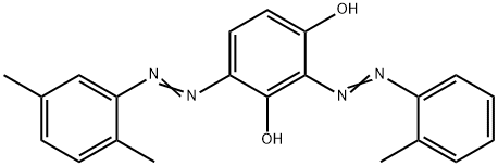 4-[(2,5-Dimethylphenyl)azo]-2-[(2-methylphenyl)azo]-1,3-benzenediol 구조식 이미지