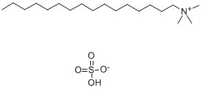 Cetyltrimethylammonium hydrogensulfate Structure