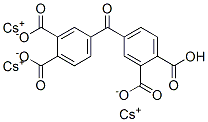 tricesium hydrogen 4,4'-carbonylbisphthalate Structure