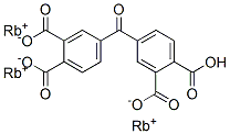 trirubidium hydrogen 4,4'-carbonylbisphthalate 구조식 이미지