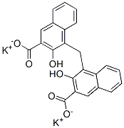 dipotassium 4,4'-methylenebis[3-hydroxy-2-naphthoate] 구조식 이미지