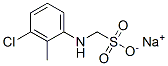 나트륨[(3-클로로-2-메틸페닐)아미노]메탄설포네이트 구조식 이미지