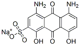 sodium 4,5-diamino-9,10-dihydro-1,8-dihydroxy-9,10-dioxoanthracene-2-sulphonate 구조식 이미지
