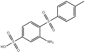 3-amino-4-[(p-tolyl)sulphonyl]benzenesulphonic acid 구조식 이미지