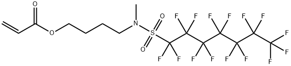 4-[methyl[(pentadecafluoroheptyl)sulphonyl]amino]butyl acrylate 구조식 이미지