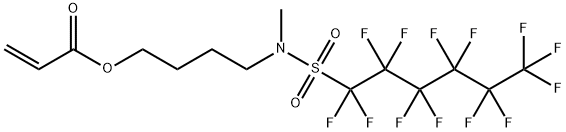 4-[methyl[(tridecafluorohexyl)sulphonyl]amino]butyl acrylate 구조식 이미지