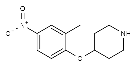 4-(2-METHYL-4-NITRO-PHENOXY)-PIPERIDINE Structure
