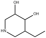 3,4-Piperidinediol, 5-ethyl- (9CI) 구조식 이미지