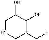 3,4-Piperidinediol, 5-(fluoromethyl)- (9CI) 구조식 이미지