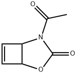 2-Oxa-4-azabicyclo[3.2.0]hept-6-en-3-one, 4-acetyl- (9CI) 구조식 이미지